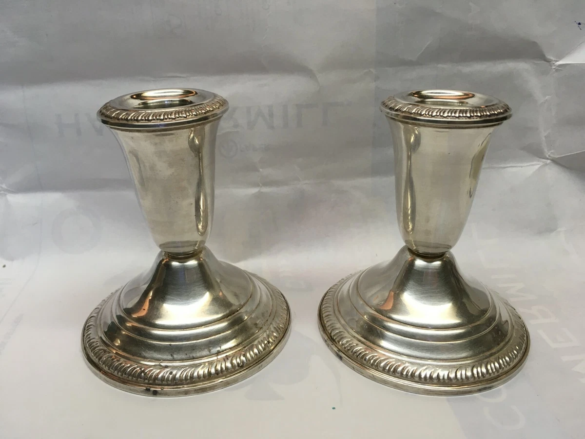Pure silver candle best sale stand