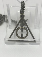 Harry Potter Deathly Hallows Metal Bronze Pendant Necklace dumbledore