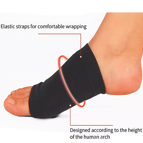 Compression Arch Support Plantar Fasciitis Gel Pads Brace Sleeve Foot Wrap Ankle - Picture 8 of 14