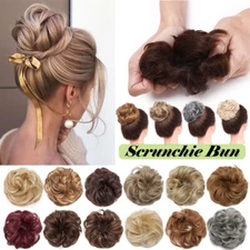 X-large Curly Messy Bun Hair Piece Scrunchie Thick Hair Updo Ponytail Extensions