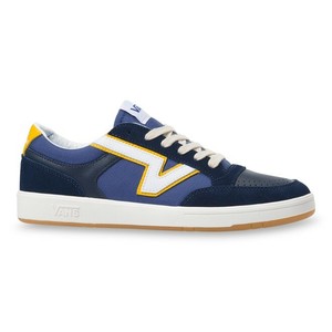 blue white and yellow vans