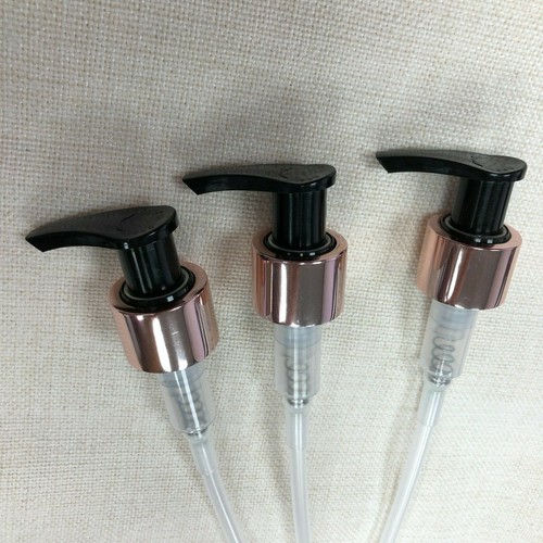 Bulk 24/410 Dispense Bottle Pump Head Replacement CAP Push Black Rose Gold * LID - Picture 3 of 4