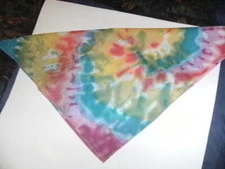 BANDANAS - TIE DYE STYLE - 100% Poly- NWT- LARGE SIZE 22 in. x 22 in. - UNISEX