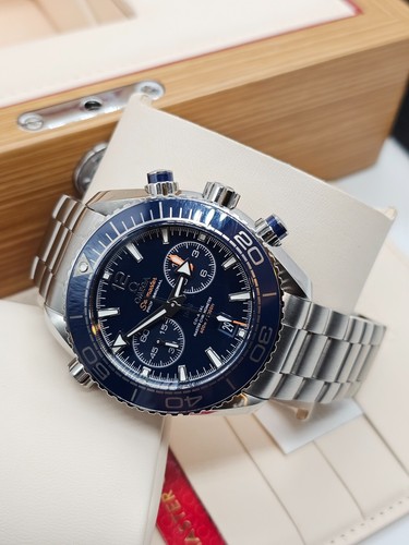 OMEGA Seamaster Planet Ocean Blue Men's Watch - 215.30.46.51.03.001 Box & Cards - Picture 18 of 20