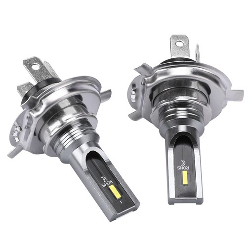 Kit 2pz Lampadina Faro LED H1 H3 H4 H7 Faro Alto Basso Super Luminosa 6000K - Foto 12 di 22