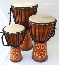 Djembe Standard linecarv, 20" tall, 10" head, NK150