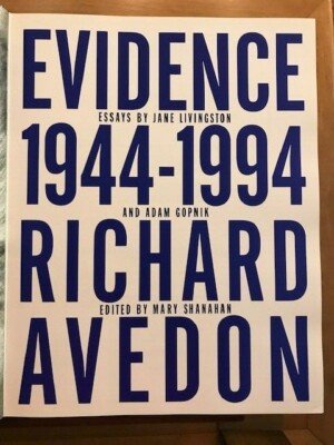 リチャード・アベドン:Evidence 1944-1994 写真集