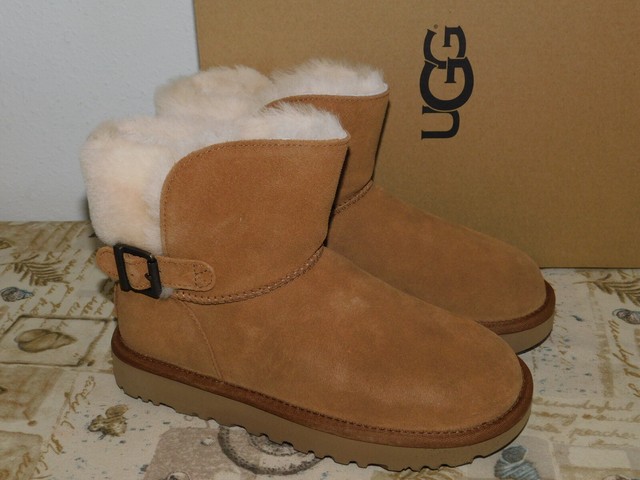 ugg karel boots chestnut suede