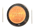 Finland 1917 one penni Kerenski government Km 16 Bu Rd