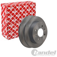 2X febi Bremsscheiben Ø239Mm Hinten Passend FÜR Honda Civic CRX Jazz