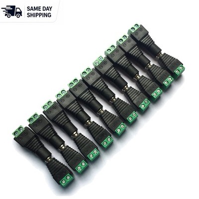 2.1x5.5MM DC Power Jack Connectors - 10 Pairs for Easy DIY Installations