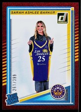 2025 Donruss WNBA #100 Sarah Ashlee Barker Red Shimmer #/399