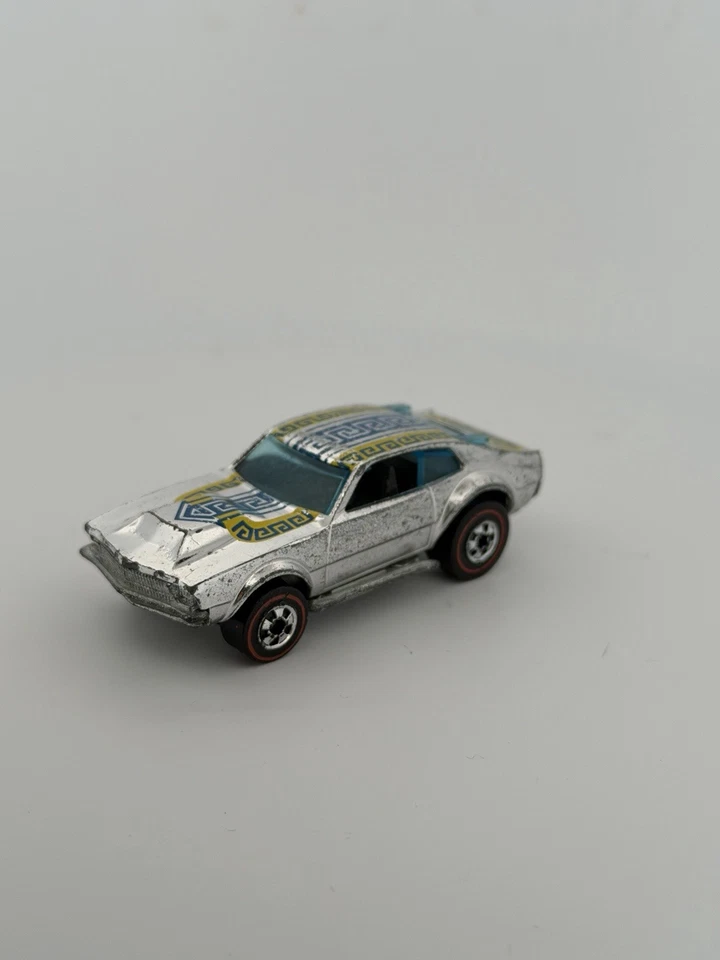 De colección 1969 Hot Wheels Redline Mighty Maverick Super Cromo Colores Voladores Foto 3 de 4