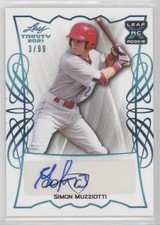 2021 Leaf Trinity Platinum 3/99 Simon Muzziotti #BA-SM2 Auto o5b