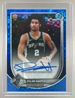 Dylan Harper 2025 Bowman Auto #BCA-DH Blue Refractor Auto Rookie RC /150