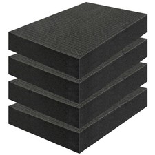 4 Pack Case Foam inserts for Cases -16 x 12 x 2 Inch Pick and Pluck Foam Shee...