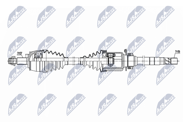 NTY Antriebswelle NPW-FT-110 Passend FüR Fiat-image