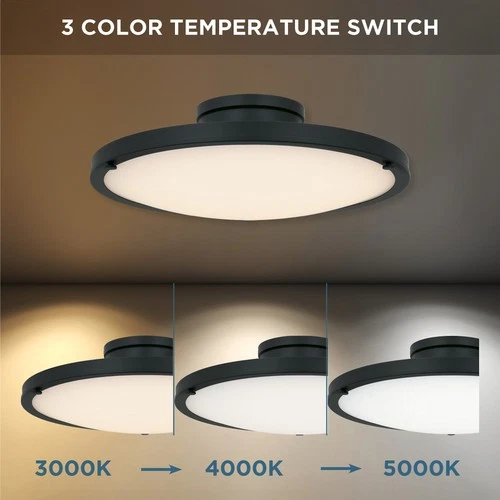 Quoizel QSF6784 Donne 16"W LED Semi-Flush Bowl Ceiling Fixture - Nickel - Picture 2 of 12