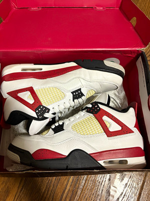 Jordan Air Jordan 4 Retro Red Cement White/Fire Red/Black 2023 DH6927-161