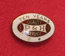 Vintage Pawling & Harnischfeger P&H Craine Service Service Pin 