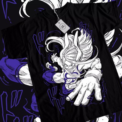 Rabbit Hero T-Shirt My Hero Academia Mirko Rumi Usagiyama Anime Shirt Black