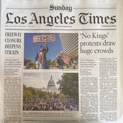 Los Angeles Times October 19 2025 DODGERS World Series SHOHEI