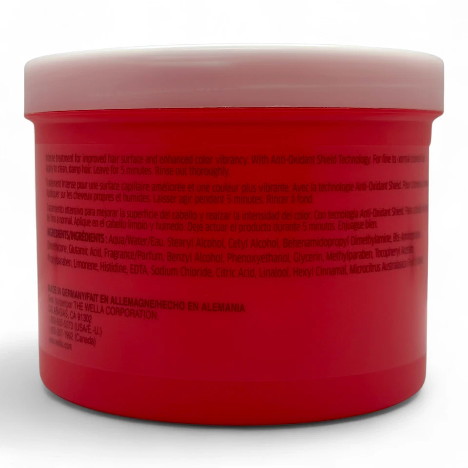 Wella Invigo Brilliance Color Mask 16.9oz Fine/Normal Hair Vibrancy & Shine - Image 2 of 3