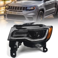 left Headlight Assembly for Jeep Grand Cherokee 2017-2021 Only for Xenon Type...