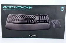 Logitech Wave Keys MK670 Combo Keyboard Mouse Set Black