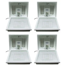 Farm Innovators 2100 Heated Still Air Incubator for 4 Dozen Eggs, White (4 Pack)