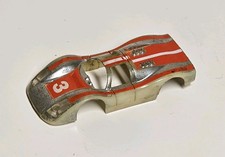 Tyco 3 Chrome/Orange Porsche Slot Car - Body Only