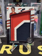 2026 Panini Stars & Stripes Prizm Jumbo Materials Jersey Patch /8 Banks Addison
