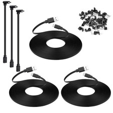 3-Pack 25 ft Micro USB Extension Cable Compatible with Wyze Cam v4, Wyze Cam Pan