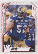 2020 Upper Deck CFL Red 101/165 Thomas Miles #124 y7j