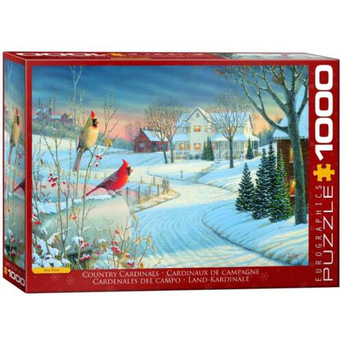 Eurographics 1000 Piece Jigsaw Puzzle, Country Cardinals - Picture 1 of 3