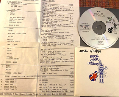 1/14/94 ROCK OVER LONDON LIVE ACOUSTIC IN STUDIO EXCLUSIVE, KINGMAKER ...
