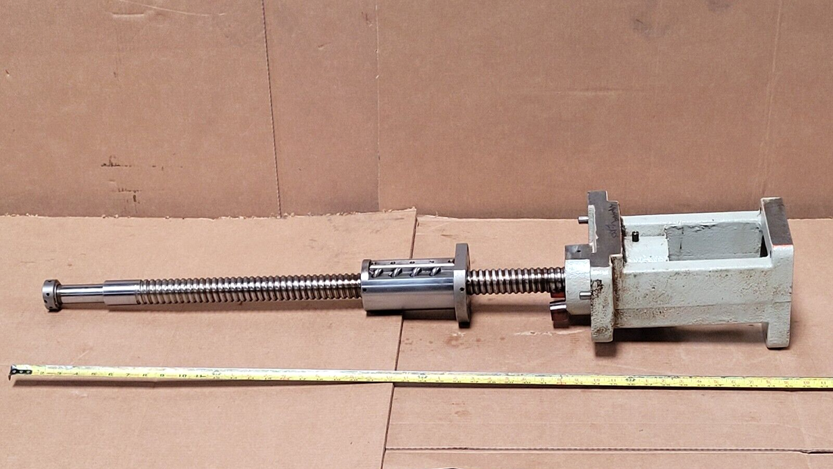 TAKISAWA MAC-V40/40 PARTS, Z AXIS BALL SCREW ASSY W/ BEARING