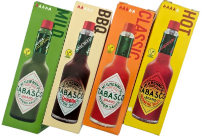 Tabasco Chili Sauce Pepper Sauce Scharf natürliche Zutaten 2x 60 ml Glasflaschen