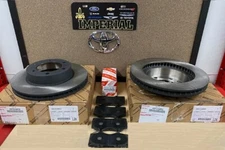 2005-2023 TOYOTA TACOMA 4WD GENUINE OEM FRONT BRAKE ROTORS & TCMC BRAKE PADS