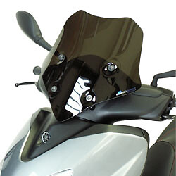 BY136RCFN WINDSHIELD RACING SMOKED BLACK 37.5 CM 3MM YAMAHA VP 250 X-CITY 2009 - Foto 1 di 1