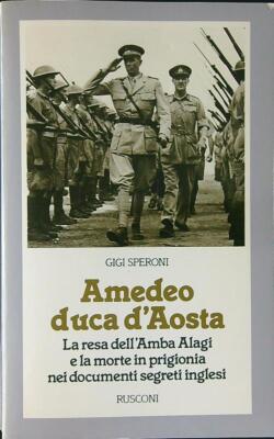 AMEDEO HERZOG VON AOSTA SPERONI GIGI RUSCONI 1984 MENSCHEN IN DER ZEIT BROSCHÜRE