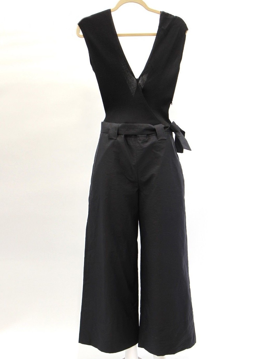 NWT$2625 Brunello Cucinelli Women Multi-Textured Wide-Leg Belted Jumpsuit M A181