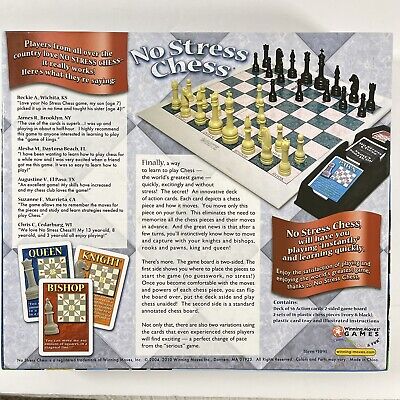 No Stress Chess Board Game Easy Learn Chess Game Age 7+ New and Factory  Sealed