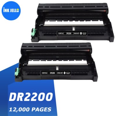 Trommeleinheit DR2200 kompatibel mit Brother DCP-7055 DCP-7055W DCP-7060D (2er Pack)