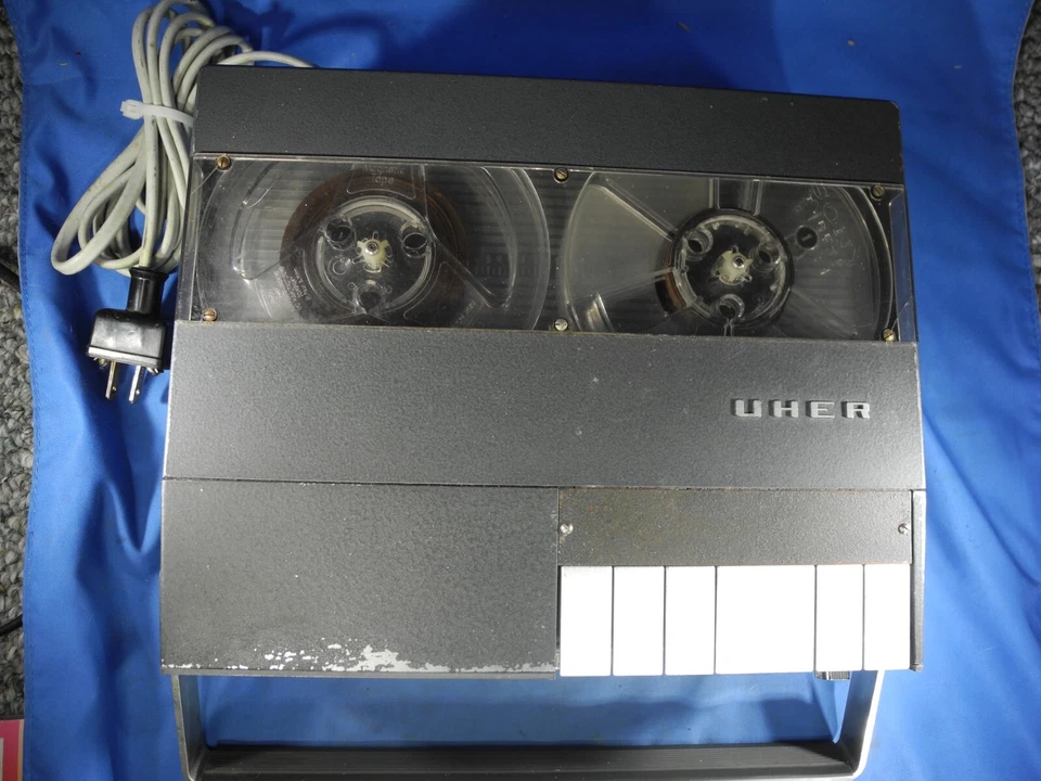 UHER 4000 Report-L 卷轴到卷轴录音机和麦克风 M515 W 问题! 观看视频! — 第 2/4 张图片