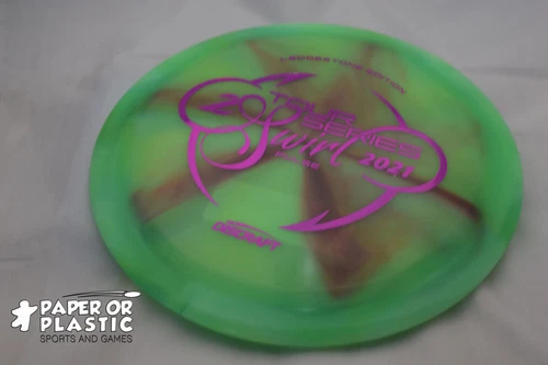 Discraft Ledgestone 2021 Z SWIRL PULSE Disc Golf 170 G Driver Green NEW Fuchsia