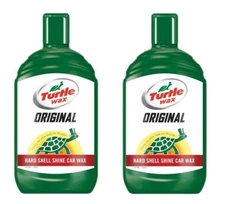 Turtle Wax Original Liquid Car Wax Hard Shell Shine Lasting Protection 2 x 500ml
