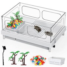 Turtle Tank with Basking Platform Multi-Functional Aquarium Turtle Habitat