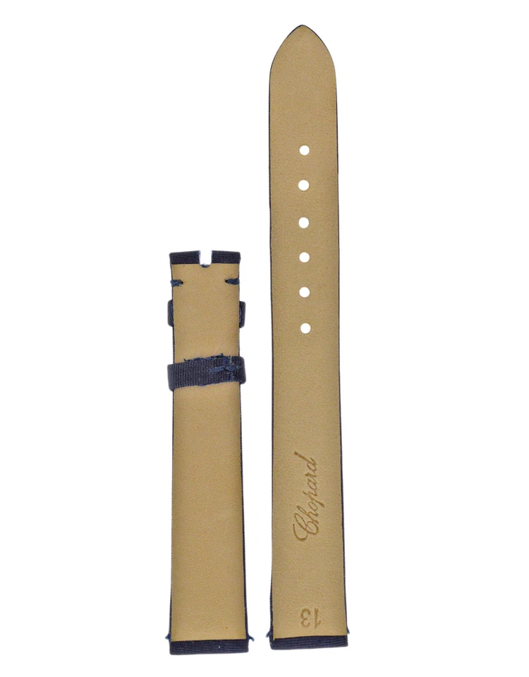 New Authentic Ladies Chopard Leather Fabric Navy Blue 13MM x 12MM Strap - Image 2 of 2