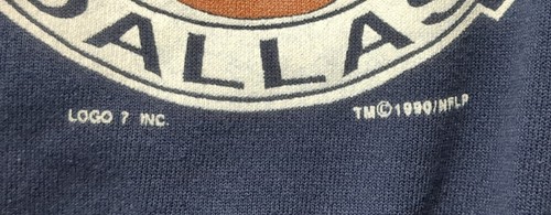Vintage Dallas Cowboys Sweatshirt 1990 Made In USA Crewneck NFL Superbowl Large - Picture 5 of 6